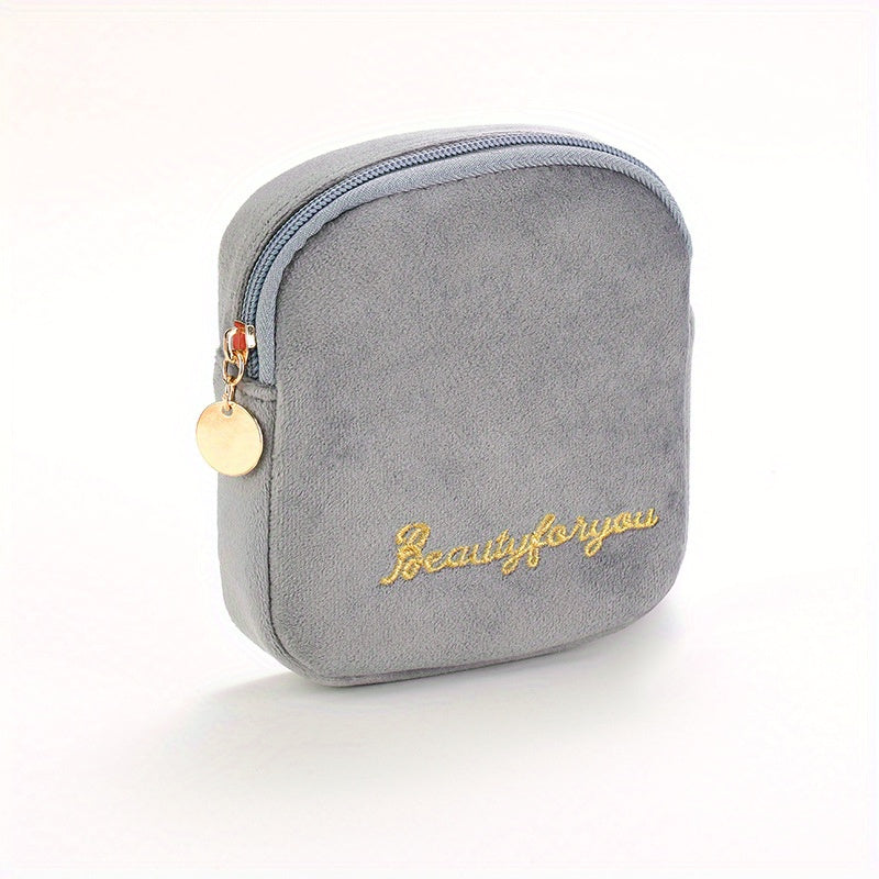 Embroidered Napkin Storage Bag Makeup Pouch Organizer