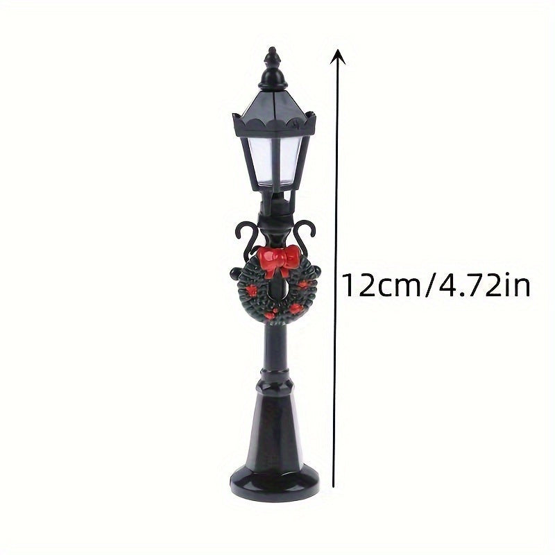3pcs Dollhouse 1:12 Scale Street Lights Pathway Lamppost Lamp Model
