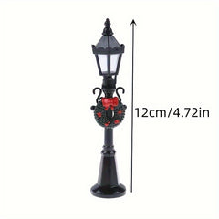3pcs Dollhouse 1:12 Scale Street Lights Pathway Lamppost Lamp Model