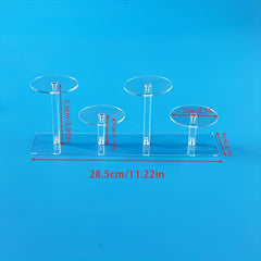 4 Tier Acrylic Display Stand for Figures Collectibles Toys Dolls Jewelry