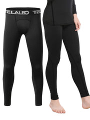 Girls Boys Warm Slim Leggings for Sports Outdoor