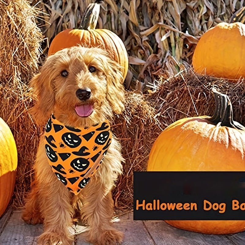 5pcs Halloween Pumpkin Pattern Fabric for Sewing Craft