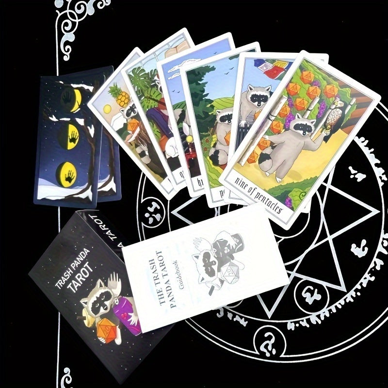 Outdoor Raccoon Tarot Board Game for Picnic Party