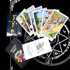 Outdoor Raccoon Tarot Board Game for Picnic Party