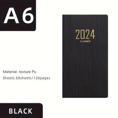 A6 English Daily Planner Notebook - Time Efficiency Management