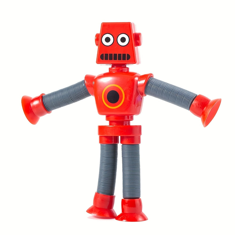 Suction Cup Robot w/ Retractable Tubes Fidget Toy
