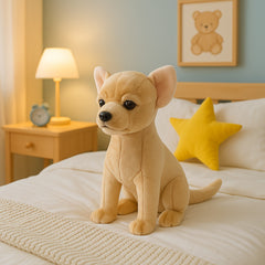 Brown Chihuahua Plush Toy: Perfect Home Decor for Kids Birthdays & Christmas
