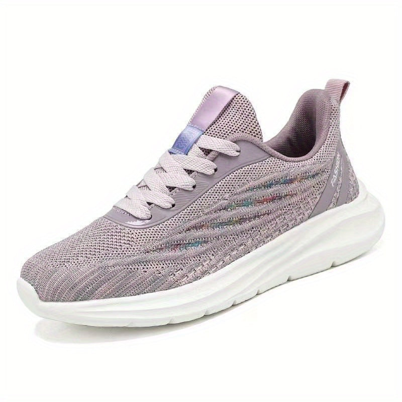 Solid Platform Sneaker Lace Up Low Round Toe Non slip Trainers