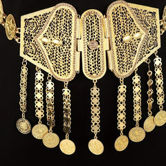 Wide Metal Waist Chain Bohemian Belt For Men