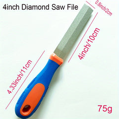 Diamond Rhombus Saw File Wood Rasp 7 62 10 16 12 Sharpening Saw Blade Tools