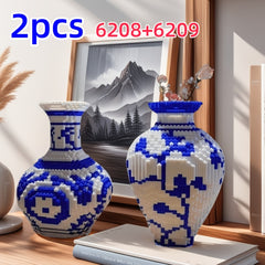 5000pcs Combination Puzzle & Porcelain Vase Building Block Model