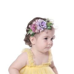 Baby Girls Flower Headband Soft Elastic Hair Accessories