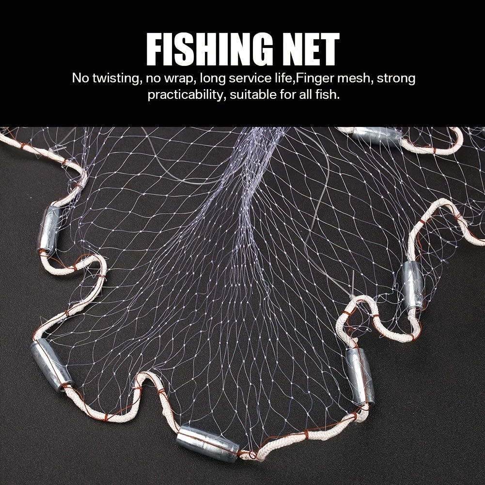 Hand Throwing Net with Fishing Line Accessories