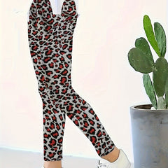Leopard Print Leggings Girls Casual Leggings All Seasons Gift Sports