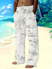 Boys Casual 3D Print Soft Drawstring Pants For Spring And Autumn