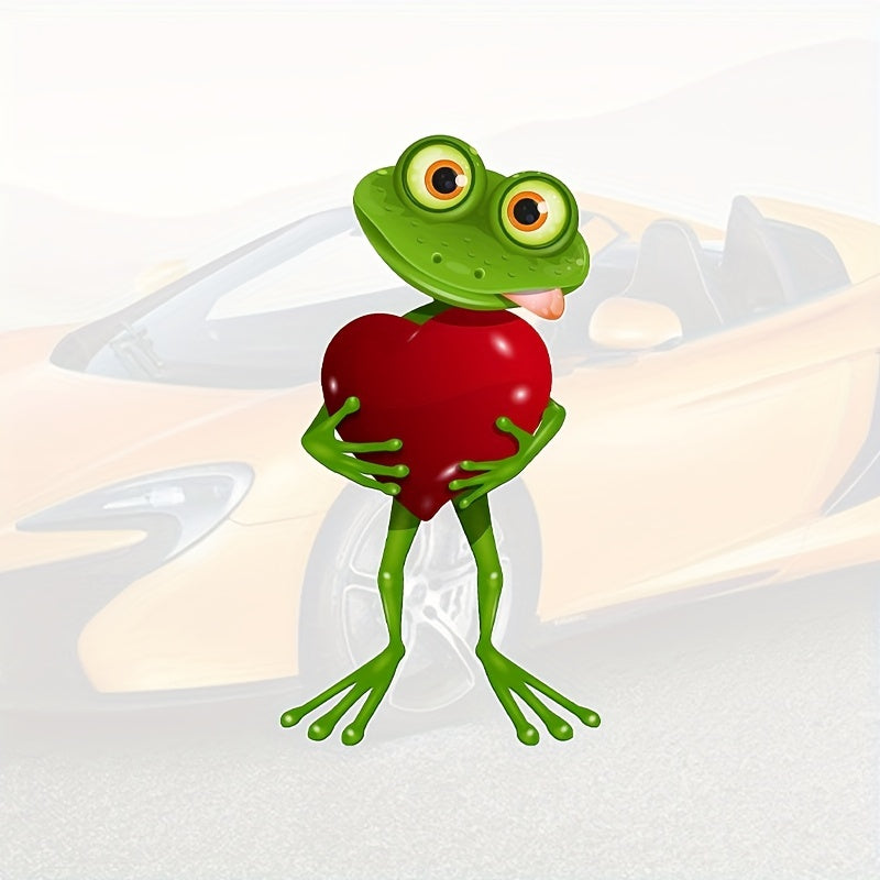 Funny Frog Heart Car Sticker Decal for Window Cup Laptop