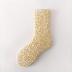 5 Pairs Fuzzy Socks Comfy Warm Home Floor Stockings
