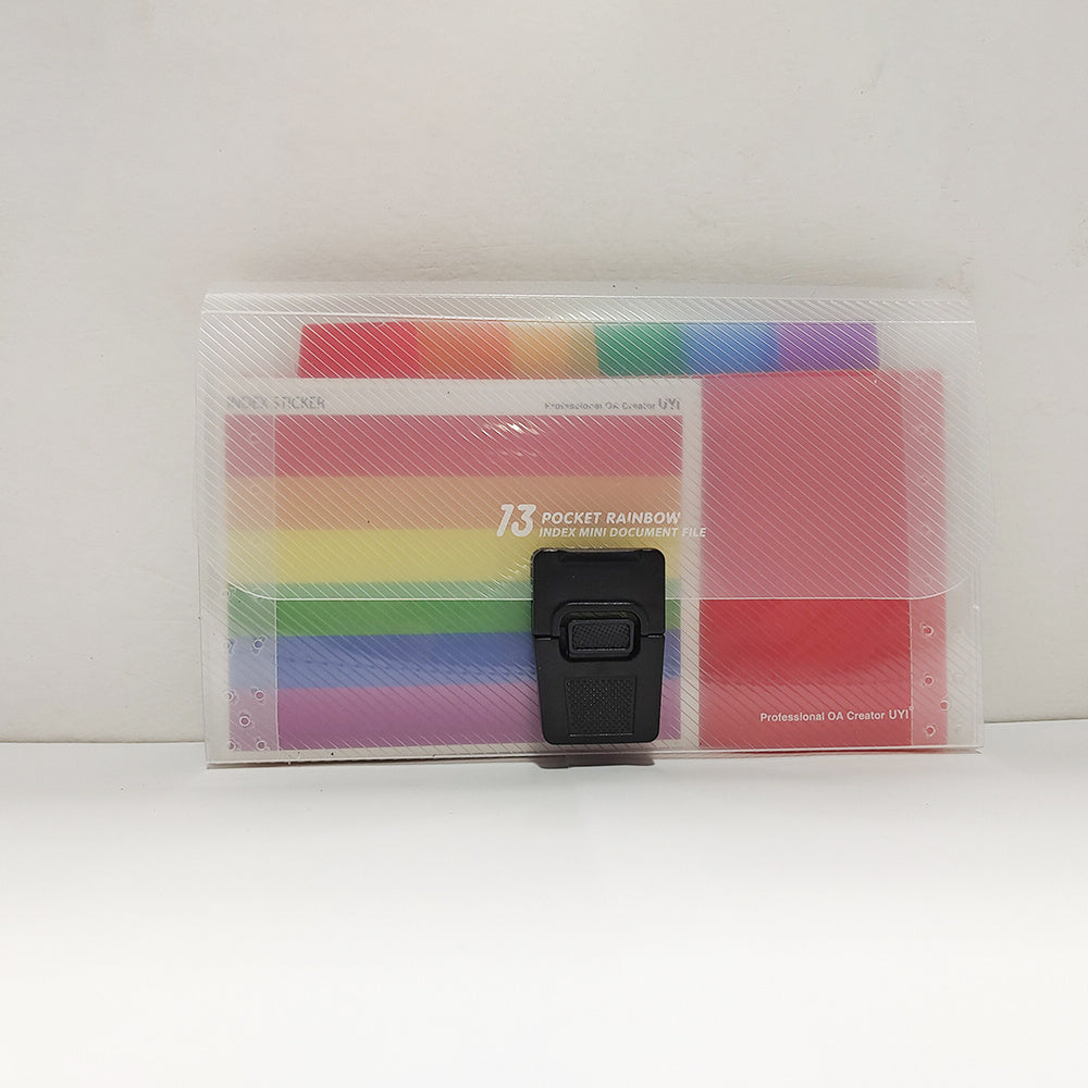 A6 File Folder Extension Wallet Portable Receipt Organizer Storage Bag