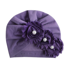 Warm Faux Pearl Baby Headscarf Gift For Kids