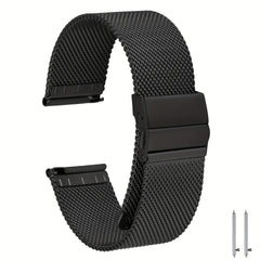 Stainless Steel Mesh Butterfly Buckle Watch Strap