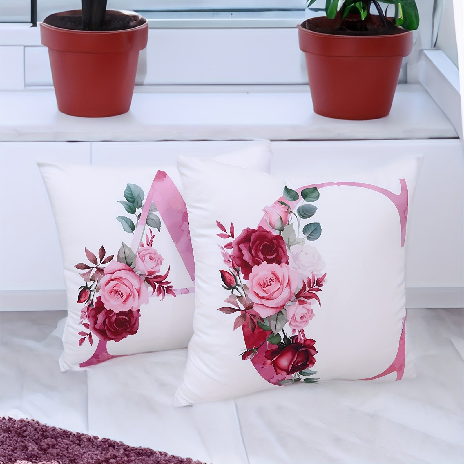 1pc Peach Fleece Throw Pillowcase Cozy Home Decor