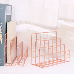 Nordic Iron Art Bookshelf Shelf Creative Office Desk Bookshelf