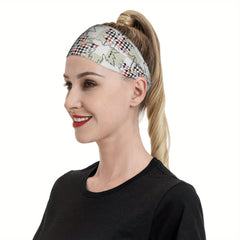 Signature Check Plaid Headband for Sports & Casual Outfits