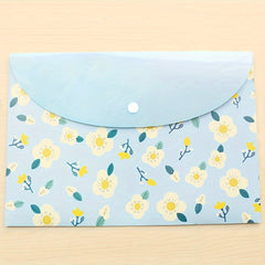 Floral Paper File Bag 12.59x9.05 Inches Flesh File Folder