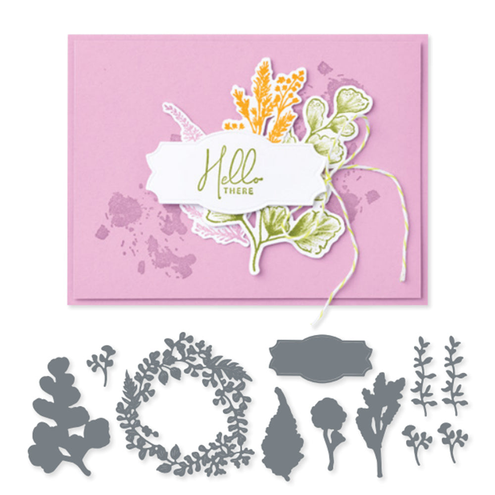 Leaf Metal Cutting Dies & Stamps Set for Scrapbooking