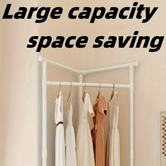 1pc Wall Corner Coat Rack Household Organizer