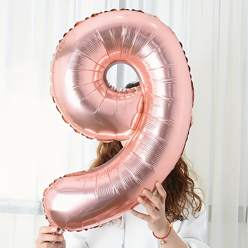 Rose Golden Aluminum Film Balloon Birthday Party Decoration