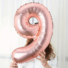 Rose Golden Aluminum Film Balloon Birthday Party Decoration