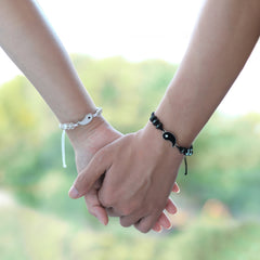 2pcs Kids BBF Bracelets For 2 Matching Yin Yang Cord Bracelets