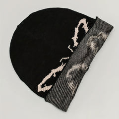 Butterfly Jacquard Beanie Soft Elastic Knit Hat for Women & Men