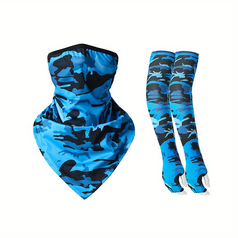 Summer Ice Silk Neck Gaiter Outdoor Sports Cycling Sleeve Cover