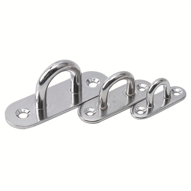 1pc Oval Pad Eye Marine Deck Hardware 304 M6 Heavy Duty Wall Mount Ceiling Hook
