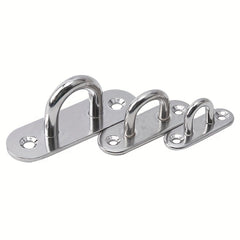 1pc Oval Pad Eye Marine Deck Hardware 304 M6 Heavy Duty Wall Mount Ceiling Hook