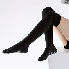 Long Tube Yoga Socks Warm & Non-slip Over The Knee Yoga Socks