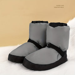 Ballet Dance Shoes Women Clip Cotton Warm Winter Short Boots