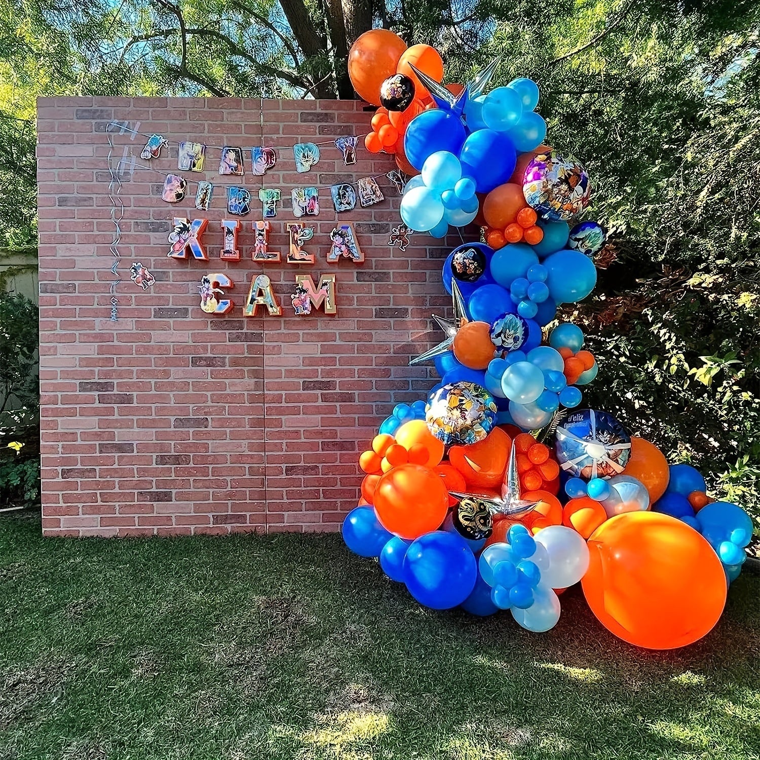 100pcs Orange Balloon Garland Kit for Birthday Graduation Space Themed Party
