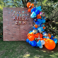 100pcs Orange Balloon Garland Kit for Birthday Graduation Space Themed Party