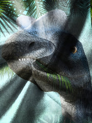 Kids Dinosaur 3D Print Tee Shirt Short Sleeve Street Wear Round Neck