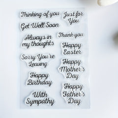 Grandparents Transparent Stamps for Card Making, Scrapbook Decoration