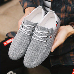 Men's Lace up Loafer Shoes Breathable Lightweight Non slip Slip On Shoes