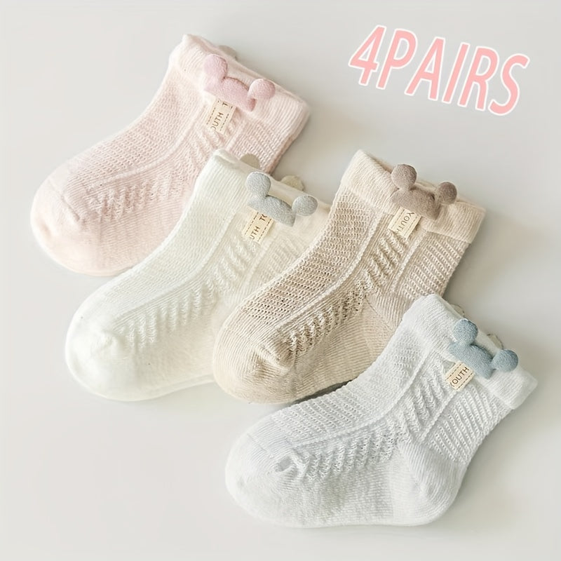 Baby Cartoon Mesh Socks Thin Breathable Mesh Cotton Soft Comfortable Socks