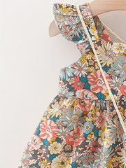 Baby Girl's Floral Cami Dress & Bag Toddler's Casual Outfit