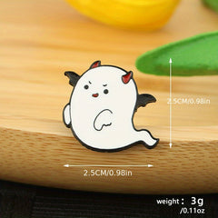 Halloween Ghost & Pumpkin Pattern Alloy Brooch Fashion Jewelry Accessory