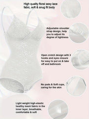 Lace Layered Bodysuit Tummy Control Shapewear