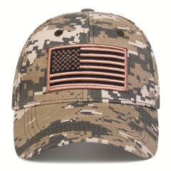 Men's Camo American Flag Baseball Cap