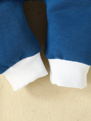 Baby Cloud Hooded Jumpsuit With Ears Fleece Outwear